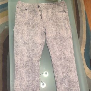 Textured Grey Slim Pants